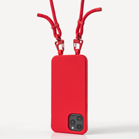 Coque de téléphone portable en TPU avec nom intérieur détachable, carrée, mate et douce, pour iphone 14 13