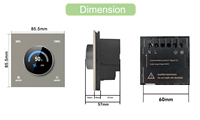 TUOAN 2026 Interrupteur mural intelligent Zigbee pour maison connectée, variateur rotatif intelligent, bouton poussoir mural, interrupteur de ventilateur, compatible application Tuya