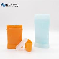 Contenant de déodorant en PP de 85 ml, forme ovale colorée, emballage vide avec ouverture facile, 85 g, pour gel capillaire