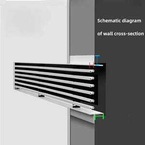 <span class=keywords><strong>Grille</strong></span> d'aération de plafond en plastique ABS personnalisée <span class=keywords><strong>Grille</strong></span> d'aération de 0 degré pour la <span class=keywords><strong>ventilation</strong></span> - Product Image 3