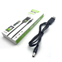 Cable de Alimentación USB DC de 5V a 9V 12V 1A, Convertidor Elevador de Voltaje, Cable de Alimentación de 5.5*2.1mm para Router Wifi, Tira de Luz LED