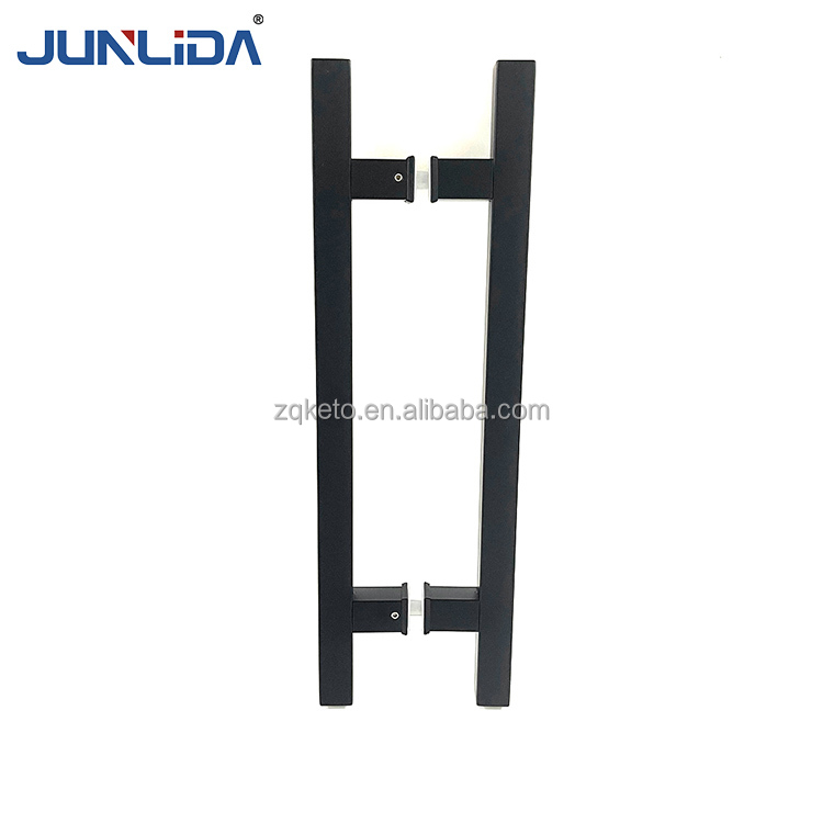 Wholesale Sliding Crystal H Type Stainless Steel Black Pull Handle Shower Bathroom Glass Door Handle