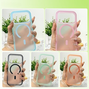 Funda Híbrida Magnética Acrílica con Airbag <span class=keywords><strong>Invisible</strong></span>, Acabado Suave al Tacto, Carcasa Rígida para iPhone 15 14 Pro, Carcasa Transparente Estética - Product Image 6
