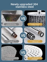 Ensemble de robinet de douche de bain à effet pluie chromé de haute qualité articles sanitaires avec accessoires de robinet de salle de bain douche à main