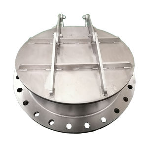 วาล์วแบบปีกนกเหล็กหล่อกลมเคลือบสแตนเลส ราคาโรงงาน สำหรับควบคุมน้ำท่วม - Product Image 5