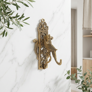 AK Brass Bird Design Antique Gold Finish Brass Wall <b>Hook</b> <b>Decorative</b> Metal <b>Coat</b> Hanger Wall Mounted <b>Hook</b> Home Decor - Product Image 1