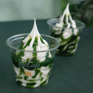 Modèle de cuillère à crème glacée réaliste Matcha patate douce mangue <span class=keywords><strong>McDonald</strong></span>'s Machine fenêtre d'affichage Sundae fausse <span class=keywords><strong>tasse</strong></span> alimentaire personnalisée - Product Image 3