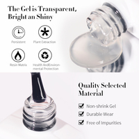 R S ongles professionnel clair 8g sans gâchis mat couche de finition vernis Semi Permanent usine directement vente Msds Uv Gel vernis à ongles
