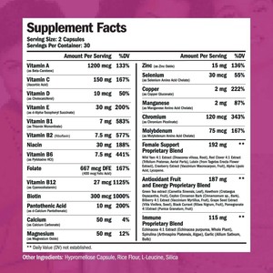 Multivitamines OEM pour femmes, 60 <span class=keywords><strong>capsules</strong></span>, complément alimentaire pour l'énergie quotidienne, soutien pour la beauté des cheveux, de la peau et des <span class=keywords><strong>ongles</strong></span>, santé, vente en gros - Product Image 2