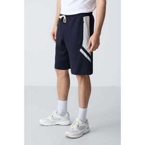 Pantalones Cortos de Algodón Tommylife para Hombre, Corte Estándar, Azul Marino 81281, Ropa Casual Básica - Product Image 3