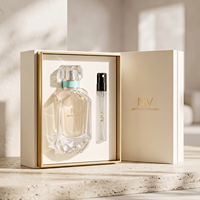 Flacon de parfum en verre de luxe 30ml 50ml, emballage cosmétique personnalisé avec boîte, flacon en verre vide de haute qualité, OEM ODM
