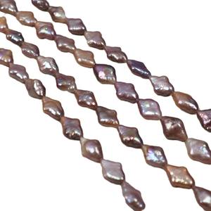 Perla de Agua Dulce Natural Octogonal Barroca con Diseño de Estrella Cruzada Colorida, Cuentas Blancas para Joyería Hecha a Mano con Diseño de Alienígena Disperso - Product Image 5