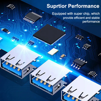 Stasiun Dok adaptor Multiport, HUB USB C 4 in 1 Tipe C stasiun Dok USB 3.0 2.0 4 port OTG kompatibel untuk ponsel Laptop