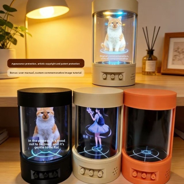 AI Chat Interactive Holographic Projection 3D Stereo Display - Professional Virtual Assistant for Commercial & Personal Use
