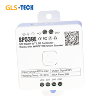 Contrôleur de gradation LED Wi-Fi double mode pleine fréquence SP53XE 5-24V avec télécommande RF 2.4G et décodeur DMX via application SP530E