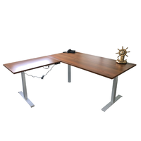 Table d'angle ergonomique motorisée et intelligente pour bureau à domicile bureaux à hauteur réglable en L