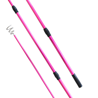 Canne à pêche télescopique pliable en alliage d'aluminium 2,84 m/3,1 m, 4 sections, écologique, durable, pour la pêche au brochet et à la perche en eau douce, pour le lac