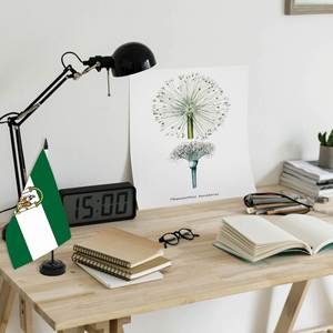 Drapeau personnalisé du district d'Andalousie 5x8 pouces, en polyester, sur mât en plastique ABS, pour bureau et usage sur table, vente en gros usine - Product Image 5