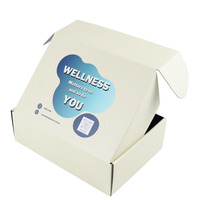 Boîte de papier ondulé kraft brun personnalisable double face rose avion usine recyclable logo emballage feuille spécifications