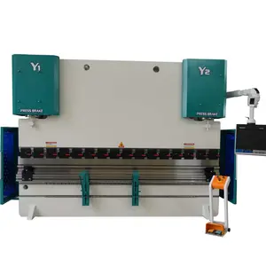 200T/250t 3200mm DELEM DA58T système 4 + 1 axes (X + Y1 + Y2 + R + V) servo hydraulique entièrement automatique cnc presse plieuse à vendre