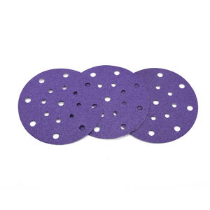 도리스 세라믹 중경도 OEM 후크 앤 루프 연마 디스크 150mm 3.0mm 두께 60 # ~1000 #   자동차 바디 스프레이 광택제 - Product Image 1