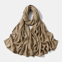 Châle Hijab en Modal Viscose Rayonne, Couleurs Anciennes de Luxe, Texture Unique, Nouveau Chiffon Léger et Respirant avec Strass pour Femme Musulmane