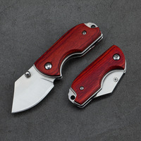 Kleine Holzgriff Tasche Camping Tragbares Geschenk messer Survival Tactical Folding Mini Knife