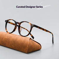 Lunettes de vue GGF6002 vintage rétro ovales de petite taille à monture intégrale à motif géométrique unisexe en fibre d'acétate de Danyang – Vente en gros