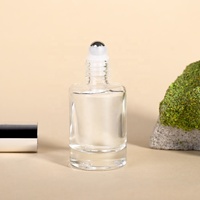 Flacon en verre à bille à rouler très vendu, 10 ml, pour huile essentielle, parfum, flacon en verre avec bouchon à bille pour sérigraphie