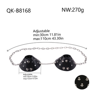 Cubrecuello de Cuero con Cadena para Estimulación de Senos, Masajeador de Busto, Juguete Erótico para Pezones, Herramientas Sexuales Fetiche para el Placer Femenino - Product Image 6