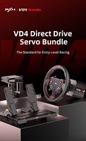 Volante de Carreras PXN VD4 Bundle F Direct Drive con Pedales de 4 Nm de Torque y LED RPM para Simulación de Carreras en PC