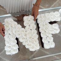 Nouvel arrivage d'ensembles cadeaux de fleurs conservées boîte aux lettres ensembles de cadeaux de fleurs flor roses éternelle pour petite amie