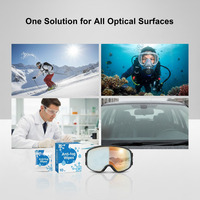 Lingettes anti-buée et antistatiques longue durée pour lunettes de sécurité, lunettes de ski, lunettes de laboratoire – Emballage individuel sous film – Nettoyant de lentilles de qualité supérieure