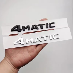 3D ABS cromato Logo nero 4MATIC emblema adesivo auto per <span class=keywords><strong>Mercedes</strong></span> <span class=keywords><strong>Benz</strong></span> - Product Image 3