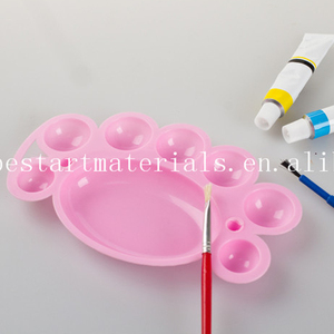 2020 venta al por mayor barato muchos agujeros de pulgar artista plástico pintura paleta acuarela pinturas - Product Image 1