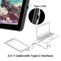 Tablette graphique numérique HUION KAMVAS Pro 16 avec écran, sans batterie, 120% SRGB