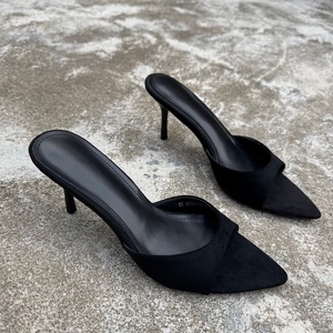 Sandalias <span class=keywords><strong>de</strong></span> Tacón Alto y Punta Abierta para Mujer, Estilo Francés Minimalista, con Tacón <span class=keywords><strong>de</strong></span> Aguja Delgado y Suela <span class=keywords><strong>de</strong></span> Goma, Oferta 2025 - Product Image 3