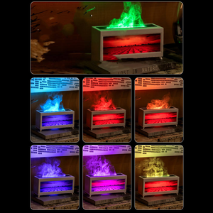 Halloween tượng nhỏ trang trí theo chủ đề ma, máy tính để bàn nhỏ thực tế, lò sưởi núi lửa tinh dầu, khuếch tán hương thơm - Product Image 5