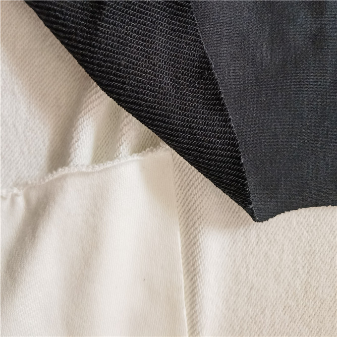 Recycle Polyester Cotton French Terry Fabric Cotton Polyester Terry Knitted Fabric 30%Recycle Polyester 70%Cotton Terry Fabric