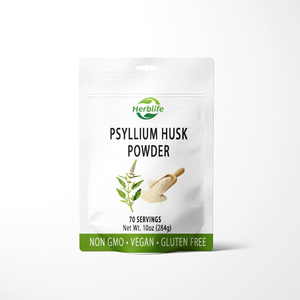 Poudre de Psyllium OEM ODM, Fibres Alimentaires pour le Confort Digestif et le Soutien de l'Appétit, Sans OGM, Végétalien, Sans Gluten - Product Image 1