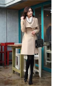 Abrigo de Cachemira para Mujer, Cárdigan Largo y Delgado de Otoño, Abrigos Largos de Invierno para Mujer, Abrigo Femenino Grueso y Cálido - Product Image 6