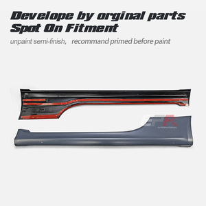 Matériau PP pour jupes latérales de type Abarth Fiat 500 595 (2007+) - Product Image 3