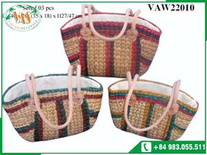 Sac fourre-tout tissé léger et souple de style vintage à ouverture supérieure pour les courses quotidiennes – Fournisseur mondial leader - Product Image 6