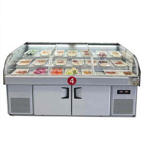 Congélateur commercial à double température de 1.8m réfrigérateur d'affichage en acier inoxydable équipement de <span class=keywords><strong>boucherie</strong></span> équipement de réfrigération - Product Image 4