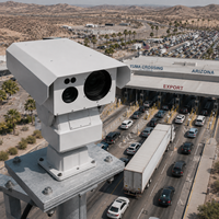Caméra de surveillance à distance pour points de contrôle de frontière avec télémètre laser thermique EO IR et caméra PTZ