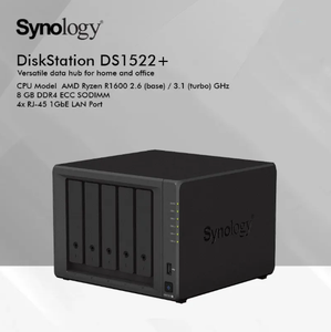 ดิสก์สเตชั่น DS1522+ ใหม่เอี่ยม ระบบ NAS ความเร็วสูงแบบไม่มีดิสก์ พร้อมหน่วยประมวลผล R1600 DS1522+ - Product Image 5