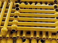 Poteau de balustrade industriel galvanisé à chaud avec rotule, pour garde-corps, passerelle, escalier et barrière de sécurité