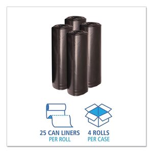 Can Liners 38x58 Black 60 Gallon 1.2 Mil Heavy Duty Trash Bags - Product Image 2