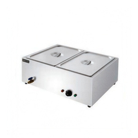 Bain-marie électrique en acier inoxydable pour cuisine commerciale, table de présentation de nourriture chaude pour buffet, vitrine pour la restauration hôtelière