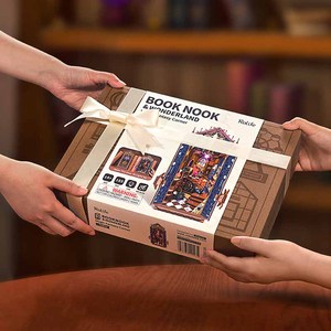 Robot ime Rolife US Warehouse Holz puzzles TGB14 Magic Fantasy Eck buch Nook <span class=keywords><strong>Shelf</strong></span> Insert Kit DIY Miniatur haus - Product Image 4
